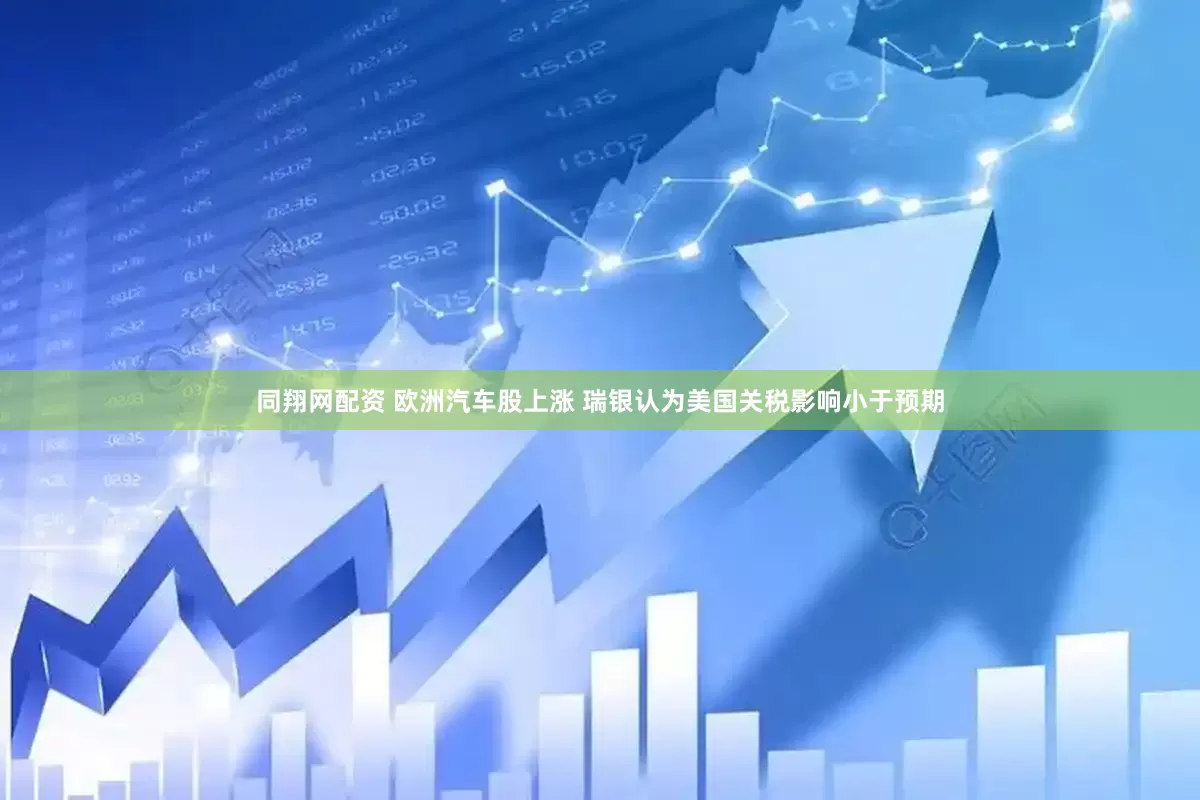 同翔网配资 欧洲汽车股上涨 瑞银认为美国关税影响小于预期