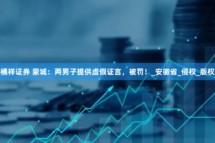 桶祥证券 蒙城：两男子提供虚假证言，被罚！_安徽省_侵权_版权